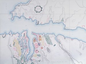 Sevastopolin kartta, 1854