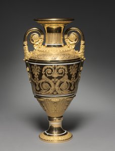 Maljakko, Pietarin keisarillisen posliinitehtaan valmistama, n. 1820-30 tekijältä Russian School