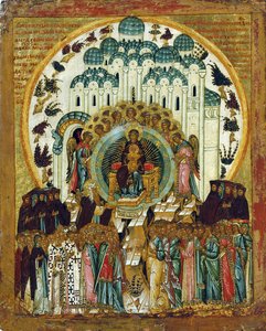 Teoksessa Thee Joiceth, 1500-luvun alku. tekijältä Russian icon.