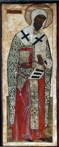 Pyhä Leontius Rostovlainen, 1500-luku. tekijältä Russian icon.