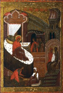 Neitsyt syntymä, 1500-luvun toinen puoli. tekijältä Russian icon.