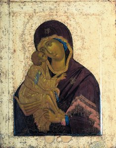 Donin neitsyt Kaksipuolinen ikoni, c1390. tekijältä Russian icon.