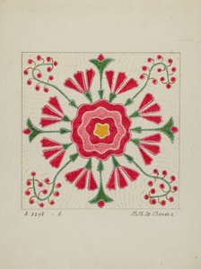 Applikoitu peitto, c. 1940.