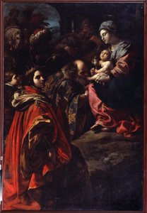 Maagien palvonta. Rutilio Manetin (1571-1639) maalaus. Öljy kankaalle. Italialaista taidetta, barokkityyliä. Valtion taidemuseo, Jekaterinburg, Venäjä.