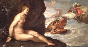Perseus ja Andromeda (öljy kankaalle)