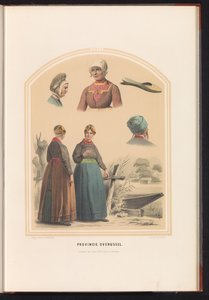 Overijsselin perinteinen puku, 1857 Overijsselin maakunta / XXVI (otsikko esineessä) tekijältä Ruurt de Vries