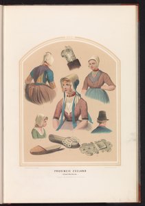 Perinteinen puku Walcherenin saarelta Zeelandista, 1857 Zeelandin maakunta. Walcherenin saari / XXXI (otsikko esineessä)