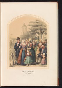 Walcherenin saaren perinteinen puku Zeelandissa, 1857 Zeelandin maakunta. Walcherenin saari / XIII (otsikko esineessä)