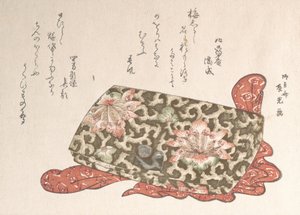 Pennun muotoinen nahkalaukku, jossa solki, luultavasti 1814, luultavasti 1814. tekijältä Ryugetsusai Shinko