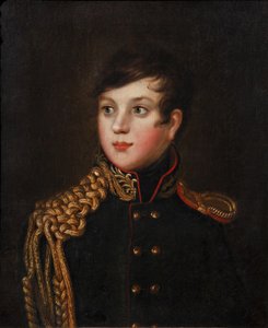 Prinssi Aleksanteri Pavlovich Stroganovin muotokuva 1795-1814, noin 1812 tekijältä S.S. Svintsov