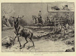 Wulffin sirkus Kristallipalatsissa, hirvenmetsästys, -