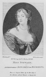 Miss Stewart, myöhemmin Richmondin hollantilainen (kaiverrus)