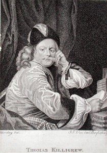 Thomas Killigrew (1612-83), kaiverrus J.J. Van den Bergh (kaiverrus) tekijältä S. (after) Harding