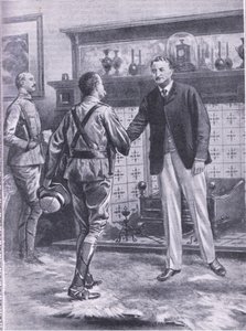 Kun ranskalainen helpotti Kimberleyä. Kenraali French ja Cecil Rhodes, kuva Cassells Romance of Famous Lives, n. 1940