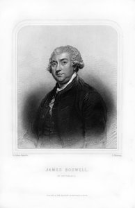 James Boswell, 9. Laird of Auchinleck, skotlantilainen lakimies, päiväkirjailija ja kirjailija, 1870. tekijältä S. Freeman