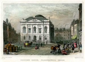 Sessions House, Clerkenwell Green, Islington, Lontoo, 1831.