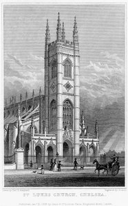 St Lukes Church, Chelsea, Lontoo, 1828.