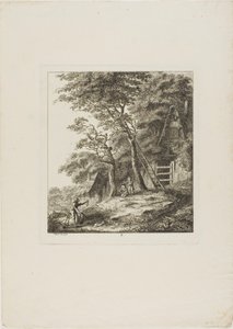 Kalastajat lasten kanssa, levy kaksi teoksesta Paysages Dédiés à M. Warelet. tekijältä Salomon Gessner