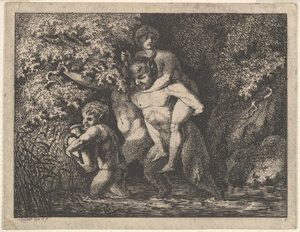 Satyr-perhe, liikkeellä, 1700-luku.