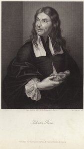 Salvator Rosan muotokuva (kaiverrus) tekijältä Salvator (after) Rosa