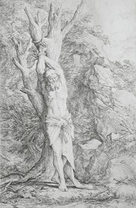 Albert, pyhän Vilhelmin kumppani tekijältä Salvator Rosa