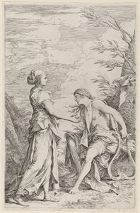 Apollo ja kumailainen Sibylla tekijältä Salvator Rosa