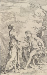 Apollo ja Kuumien Sibylla, n. 1661. tekijältä Salvator Rosa