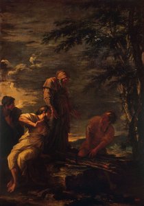 Demokritos ja Protagoras, 1663-1664 tekijältä Salvator Rosa