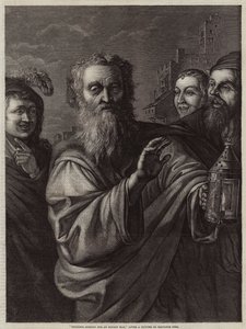 Diogenes etsii rehellistä miestä tekijältä Salvator Rosa