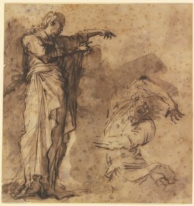 Suunnitelma Kristukselle, joka parantaa riivatun miehen tekijältä Salvator Rosa