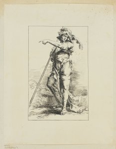 Kuvassa Staff Pointing tekijältä Salvator Rosa