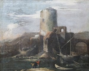 Maisema raunioineen tekijältä Salvator Rosa