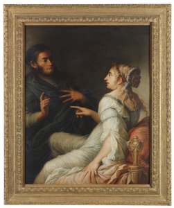 Phryne ja Xenokrates tekijältä Salvator Rosa