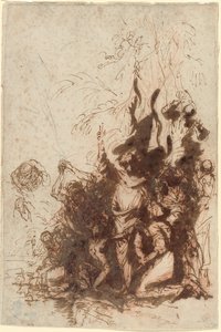 Lasaruksen ylösnousemus tekijältä Salvator Rosa