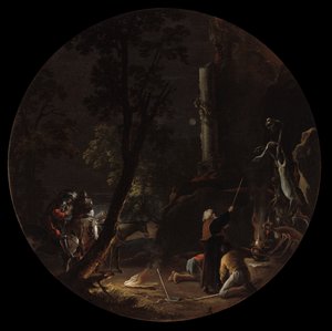 Noituuden kohtaukset: Yö, n. 1645-1649. tekijältä Salvator Rosa