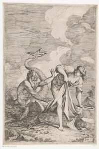 Scylla pakenee Glaucusta tekijältä Salvator Rosa
