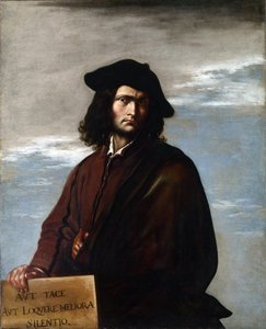 Omakuva, n. 1645 (öljy kankaalle) tekijältä Salvator Rosa