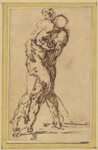 Kaksi painijaa tekijältä Salvator Rosa