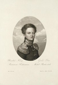 Venäjän suurruhtinas Mikael Pavlovich 1798-1849, 1814 tekijältä Salvatore Cardelli