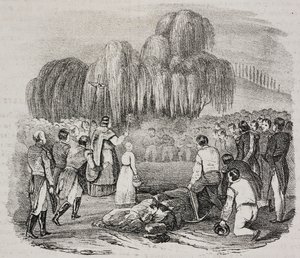Napoleon Bonaparten hautajaiset Pyhän Helenan saarella 9. toukokuuta
