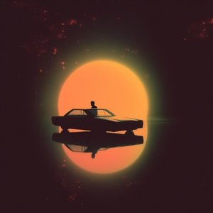 Retro Sun Driver -siluetti