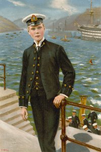 Edward, Walesin prinssi, tuleva kuningas Edward VIII (väri litho)