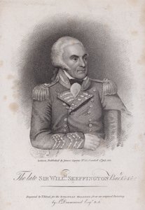 Sir William Skeffington (1742-1815), Leicestershire Yeomanryn eversti (kaiverrus) tekijältä Samuel (after) Drummond