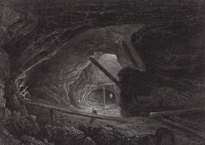 Australia: Burra Burra Copper Mines (kaiverrus). tekijältä Samuel (after) Prout