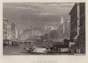 Rialto, Venetsia (väri litho)