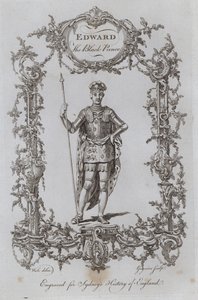 Edward Musta prinssi (kaiverrus) tekijältä Samuel (after) Wale
