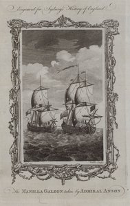 Amiraali Ansonin Manilla Galeon (kaiverrus) tekijältä Samuel (after) Wale