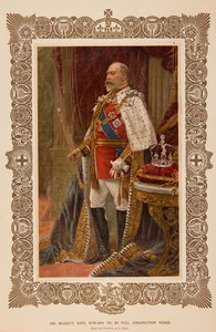 Kuningas Edward VII kruunausvaatteissa tekijältä Samuel Begg