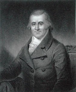 Caspar Wistar (1761-1818) kaiverrus William G. Jackman (fl.c.1841-60) (kaiverrus) tekijältä Samuel Bell (after) Waugh