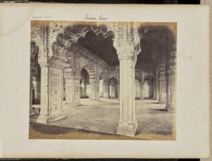 Delhi: palatsi, Diwan-i-Khasin sisätila tekijältä Samuel Bourne
